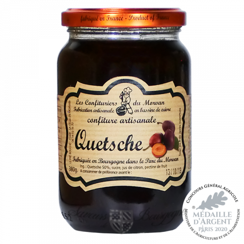 Confiture Quetsche 380g Médaille Argent CGA 2020