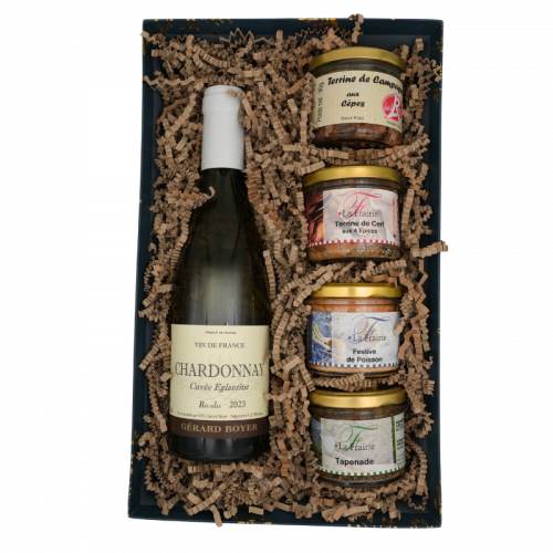 Corbeille garnie Marmiton Blanc