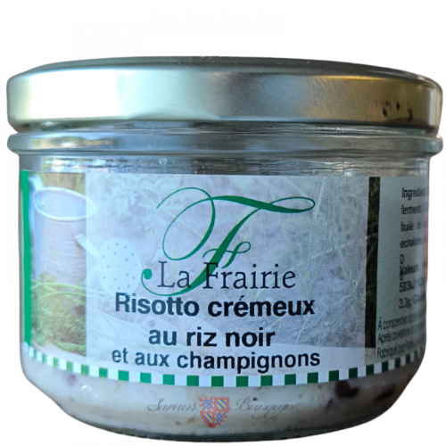 Risotto crémeux au riz noir et aux champignons 180g Frairie