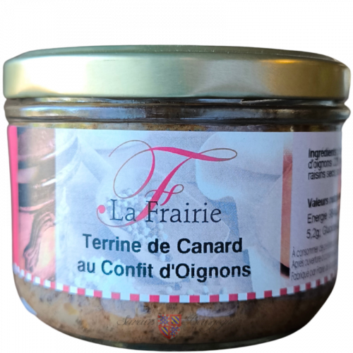Terrine de Canard au Confit d'Oignons Ss porc Ss Alcool 180g - Frairie