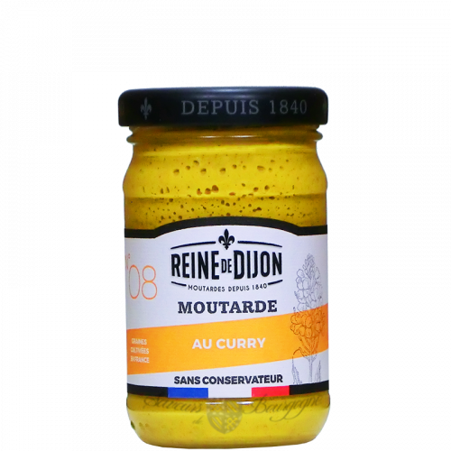 Moutarde au curry 100g sans conservateur - Reine de Dijon 