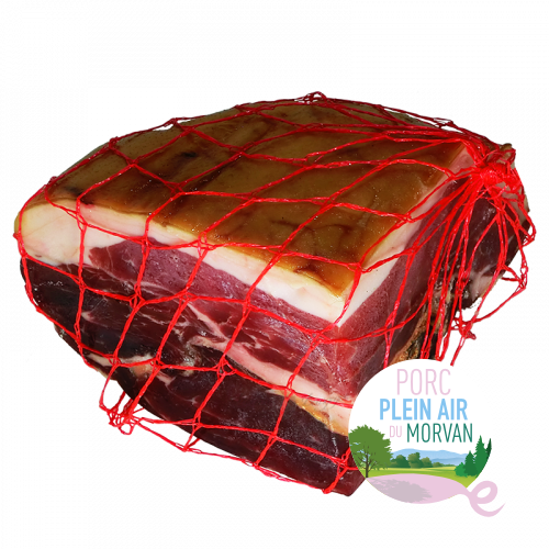 Quart rond de Jambon sec Porc plein air du Morvan 12 mois minimum 1,3kg Fernand Dussert