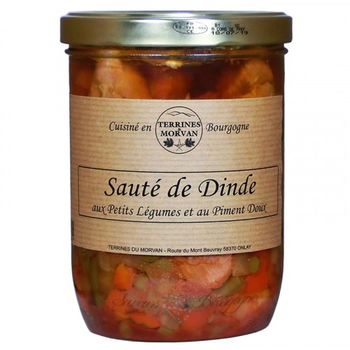 Sauté de Dinde aux Petits légumes et au Piment doux 750g