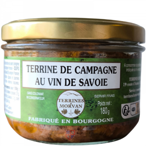 Terrine de campagne au vin de Savoie 180g