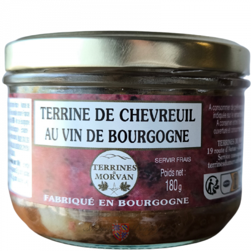 Terrine de chevreuil au vin de Bourgogne 180g
