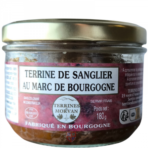 Terrine de sanglier au Marc de Bourgogne 180g