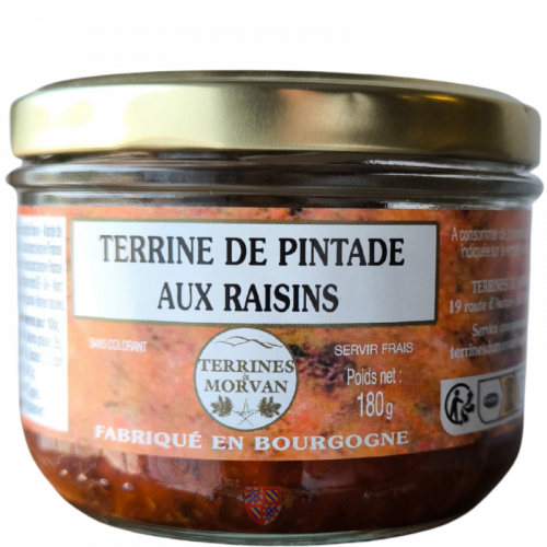 Terrine de Pintade aux raisins 180g