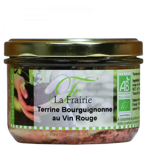Terrine Bourguignonne au vin rouge Bio 180g 