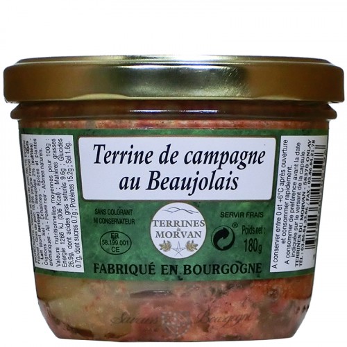 Terrine de campagne au Beaujolais 180g