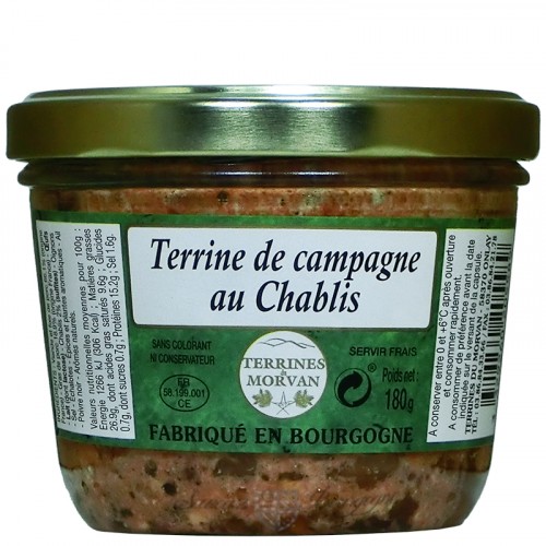 Terrine de campagne au Chablis 180g