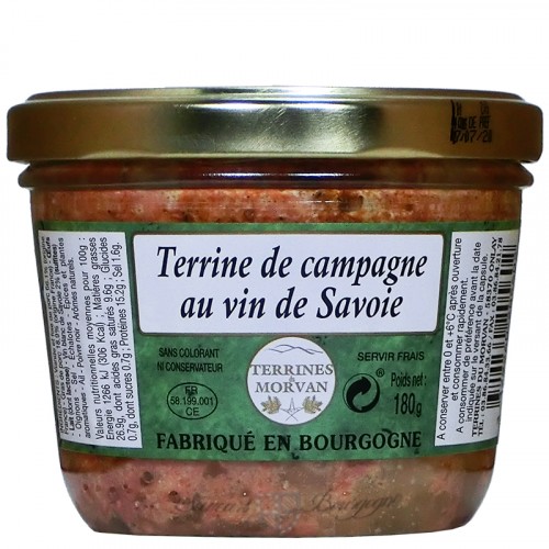 Terrine de campagne au vin de Savoie 180g