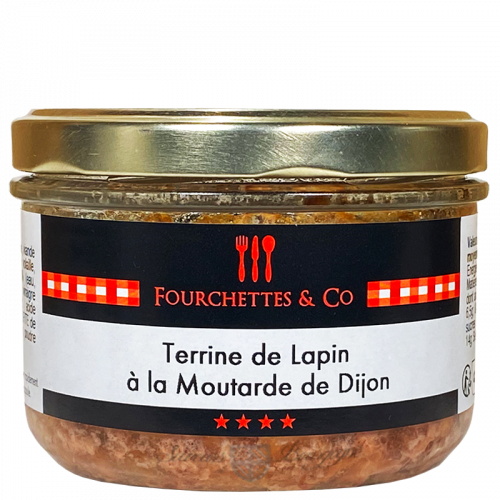 Terrine de Lapin à la Moutarde de Dijon Ss porc Ss Alcool 180g - Frairie