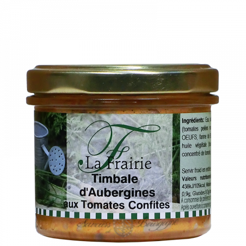 Timbale d'aubergine aux tomates confites 100g 