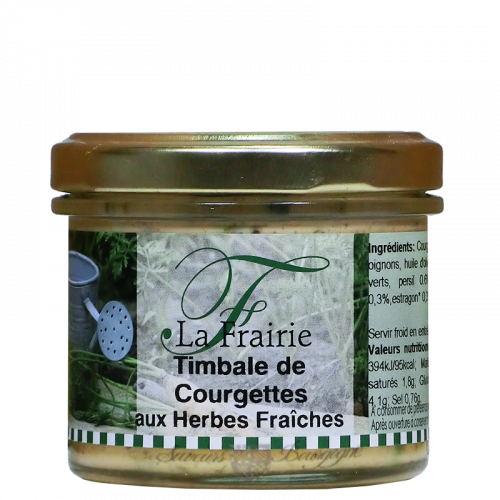 Timbale de courgettes aux herbes fraîches 100g 