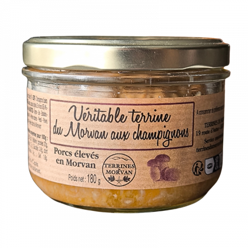 Véritable terrine du Morvan aux champignons 180g