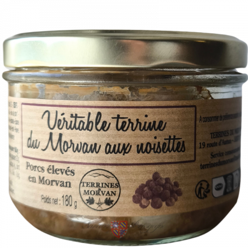 Véritable terrine du Morvan aux noisettes 180g