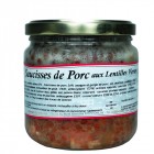 Saucisses de porc aux lentilles vertes 400g