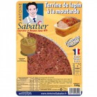 Terrine de lapin à la moutarde à l'ancienne 200g