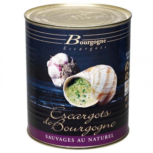 Escargots de Bourgogne "belle grosseur" boîte 4/4 10Dz 465g Bourgogne Escargots