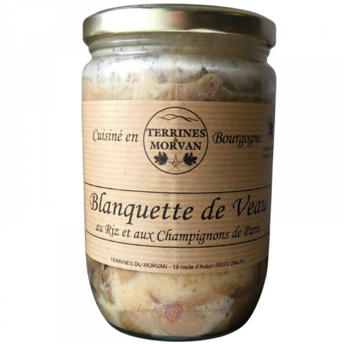 Blanquette de Veau au riz et aux champignons de Paris 600g