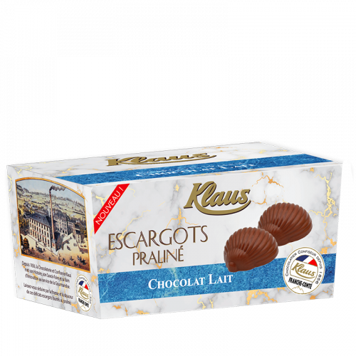 Escargots de Bourgogne Chocolat au lait Praliné Ballotin 490g - Klaus