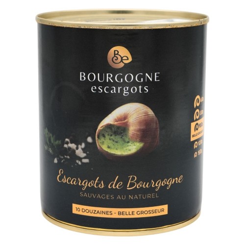 Escargots de Bourgogne "belle grosseur" boîte 4/4 10Dz 465g Bourgogne Escargots