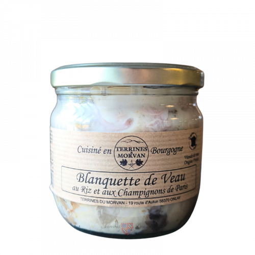 Blanquette de Veau au riz et aux champignons de Paris 300g