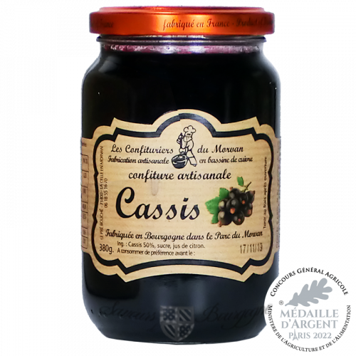Blackcurrant Jam 380g Golden medal 2015 Confiturier du Morvan