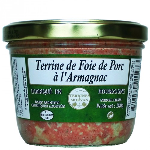 Terrine de Foie de Porc à l'Armagnac 180g