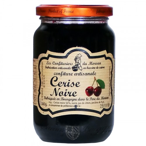 Black cherry jam 380g Confiturier du Morvan