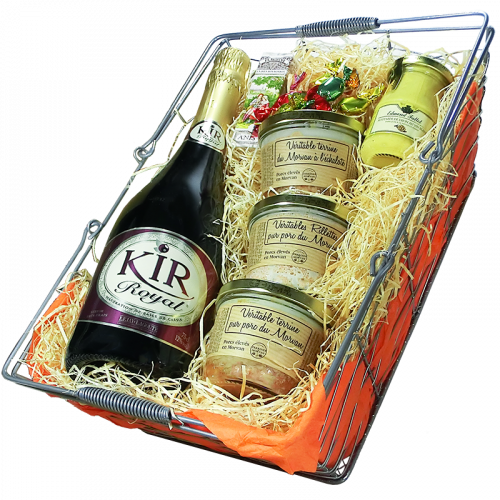 Burgundy metal Bascket