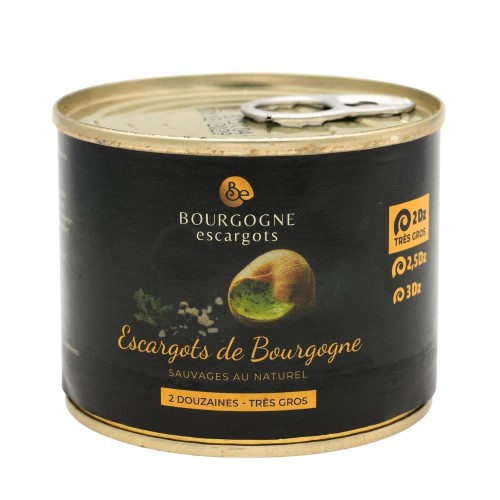 Burgundy snails "very large" in tin box 1/4 2Dz 125g