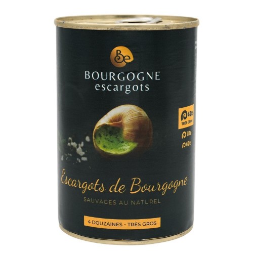 Burgundy snails "very large" tin box 1/2 4Dz 250g