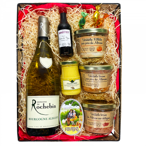 Burgundy metal Bascket 75