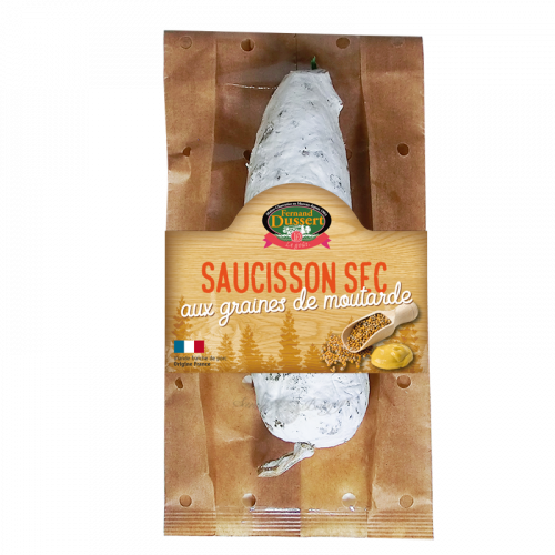 Dry sausage with mustrad seeds 200g Fernand Dussert