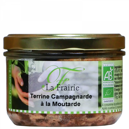 Terrine campagne à la moutarde Bio 180g 