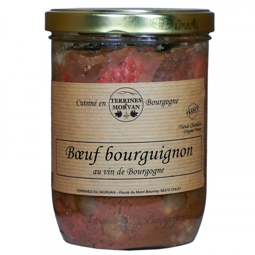 Beef cooked in Burgundy wine 750g