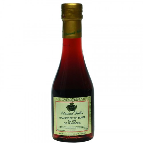 Red wine vinegar flavored with raspberry juice 250ml Fallot